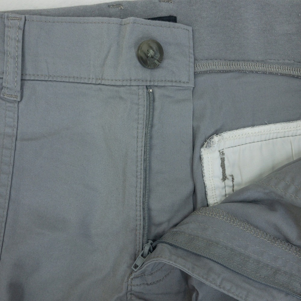 Lee Bermuda Shorts Womens 14 Grey Flex-To-Go Relaxed Fit 9" Cargo Stretch New - Picture 5 of 14